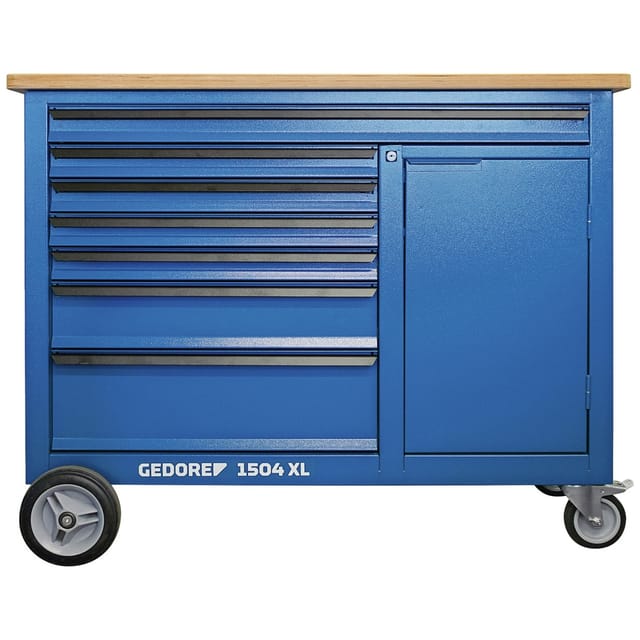 1504 XL-S-198 AGRAR Werkbank mit Basis-Sortiment 198-tlg