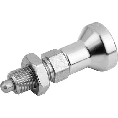 ARRETIERBOLZEN GR.5 D1=M24X2, D=16, FORM:B O.RASTNUT, M.KONTERMUTTER, EDELSTAHL 1.4404 VERNICKELT,