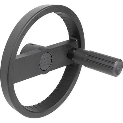 2-SPEICHENHANDRAD D1=160, FORM:A PASSBOHRUNG + QUERBOHRUNG, D2=16, ALUMINIUM SCHWARZ, STAHLTEILE: STAHL,
