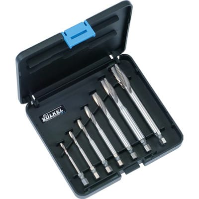 Gewindewerkzeugsatz P.K. 329 HSSE DIN 371/376 RSP 15° HexDrive M 3-12