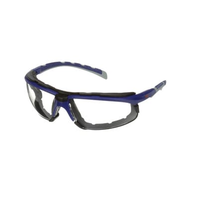 Solus™ 2000 Schutzbrille, Grau/Türkiser Rahmen, Schaumrahmen, Scotchgard™ Antibeschlag-/Antikratz-Beschichtung (K+N), klare Scheibe
