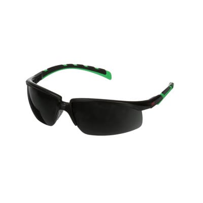 Solus™ 2000 Schutzbrille, schwarz/grüne Bügel, Antikratz-Beschichtung + (K), graue Scheibe IR 5.0, S2050ASP-BLK, 20 pro Packung