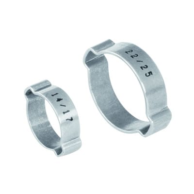 2-Ohr-Klemme NORMACLAMP®,W1,Stahl (ST),verz.,Spannber.: 13-15mm,7mm