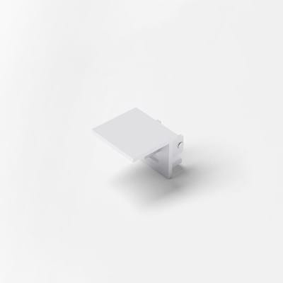 Einbauprofil-Endkappe, FineLite, aluminiumoptik