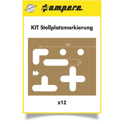 Schablonen KIT Stellplatzmarkierung 12 Schablonen