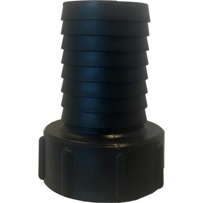 IBC Adapter, S60x6 IG mit 1.1/2" Rillenstutzen, Polypropylen, PE Weichdichtung
