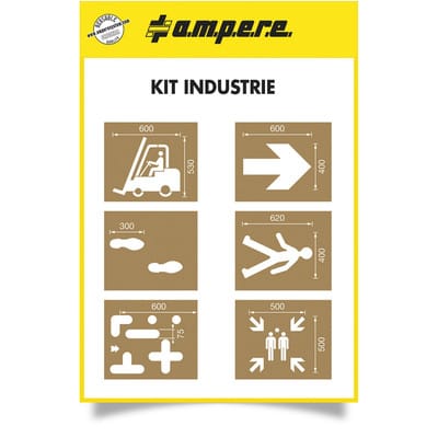 Schablonen KIT Industrie -6 Schablonen