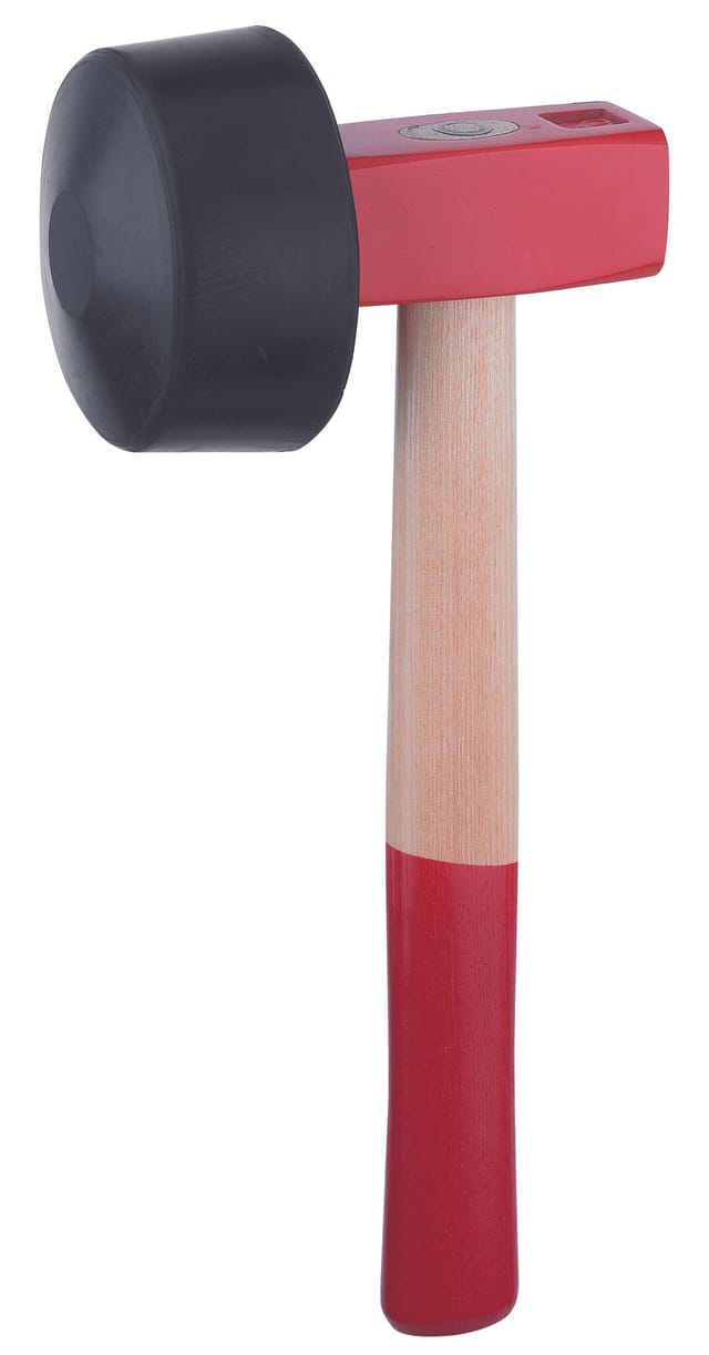 RUTHE Plattenlegerhammer Esche, Nr. 3015024119, mit rundem Wechselkopf