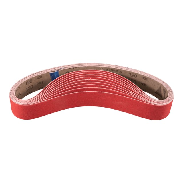 Keramikkorn Schleifband BA 40x760 mm CO-COOL120 für Edelstahl-Schliff mit Rohrbandschleifer