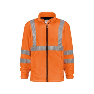 Kaluga Warnschutz Fleecejacke, Größe 4XL, NEONORANGE