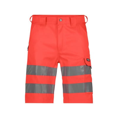 Idaho Warnschutz-Shorts, Größe 66, NEONROT
