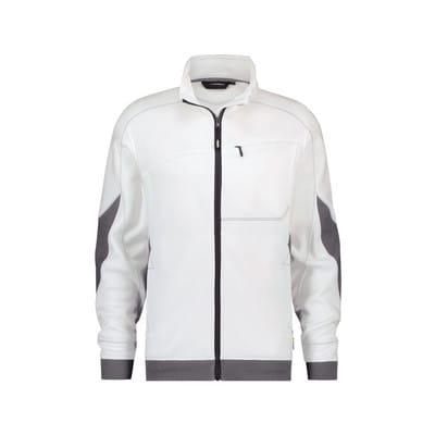 Velox Sweatshirt, Größe 4XL, WEIß/ANTHRAZITGRAU