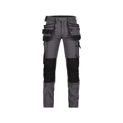 D-FX FLEX Matrix Stretch-Arbeitshose mit Holstertaschen und Kniepolstertaschen, anthrazit/schwarz, Größe 50