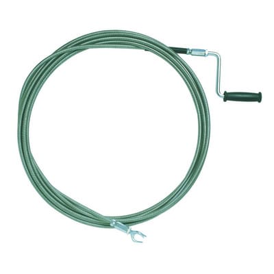 Rohrreinigungswelle mit Kurbel, Länge 10 m, Ø 7,0 mm, doppellagig