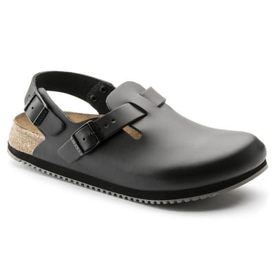 Clog Tokio Super Grip, Naturleder, schwarz, Weite normal, Größe 46