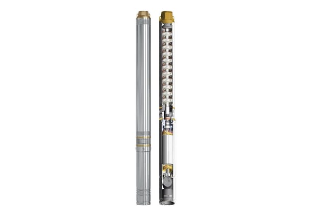 Brunnenpumpe sandresistent 6,3bar Tiefbrunnenpumpe 3,5'' 89mm 6300l/h