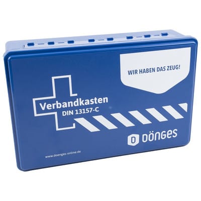 Betriebsverbandkasten DIN 13157-C, inkl. Wandhalterung