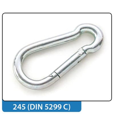 Karabinerhaken DIN5299-C60ZN verzinkte Ausführung, 6 x 60 mm