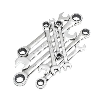 Ratschen-Ringmaulschlüssel-Satz, 8-teilig, 8-19 mm