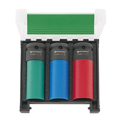 Steckschlüsseleinsätze IMPACT, 1/2", 3-teilig, 17-21 mm