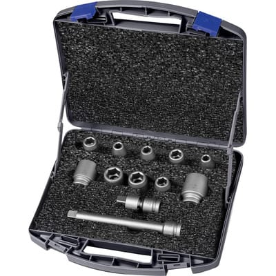 Kraft- Steckschlüssel-Satz 1/2" 12-teilig
