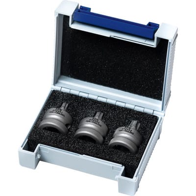 Kraft- Schraubenddrehersatz 1/2" 3-teilig T30-T50 Shorty