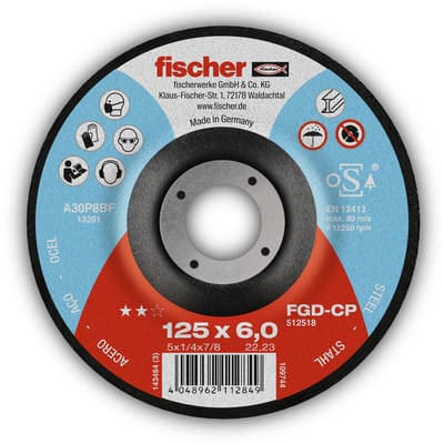 Schleifscheibe CP 6/125 gekröpft Carbon