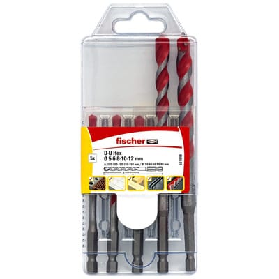 Universalbohrer-Set D-U Hex 5-12mm (5)