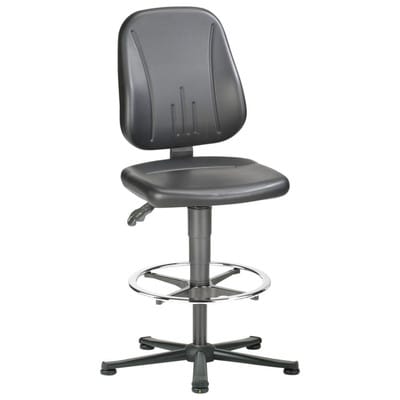 Arbeitsstuhl Unitec 3, ESD, schwarz (Kunstleder)