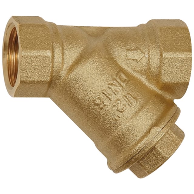 Schmutzfänger, Messing blank, G 1.1/2", DN 40, MW 0,2mm