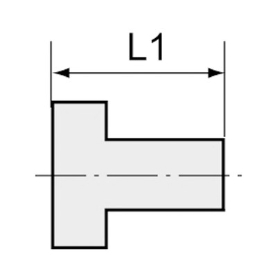 Reduziernippel, G 3/8" A, 1/8" I, SW 18, Edelstahl 1.4408