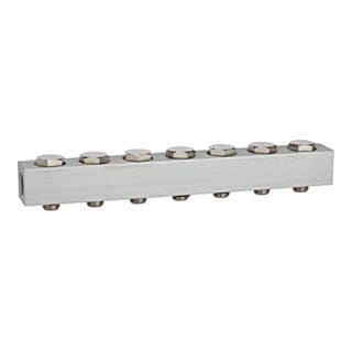 Versorgungsleiste für Wegeventile, mit 7 Ventilpositionen, G 1/4