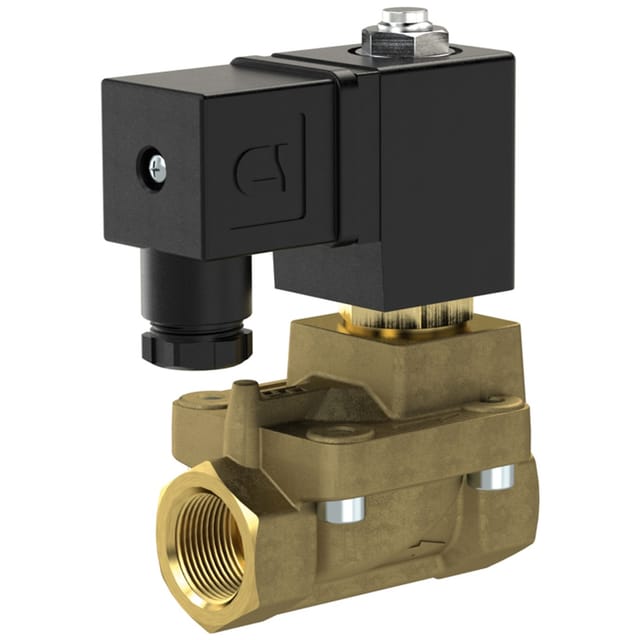 2/2 MV, NC, MS, G112, DN40, PN 0,5-12, FPM, vorgest., 24V DC