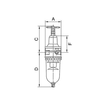Filterregler »Standard«, mit Polycarbonatbehälter, BG 4, G 1
