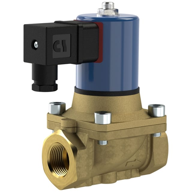 2/2 MV, NO, MS, G34, DN20, PN 0-12, FPM, zwangsg., 24V DC