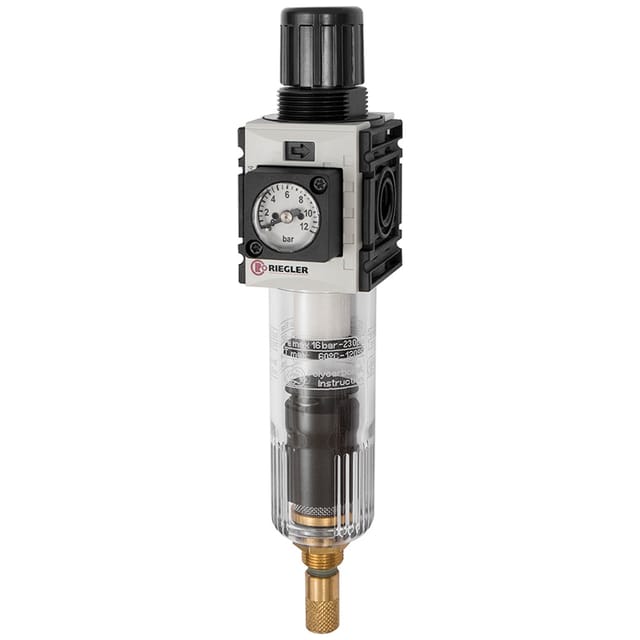 Filterregler »FUTURA-mini«, PC-B., Kompaktmano, VA, G 1/4, 0,1-4