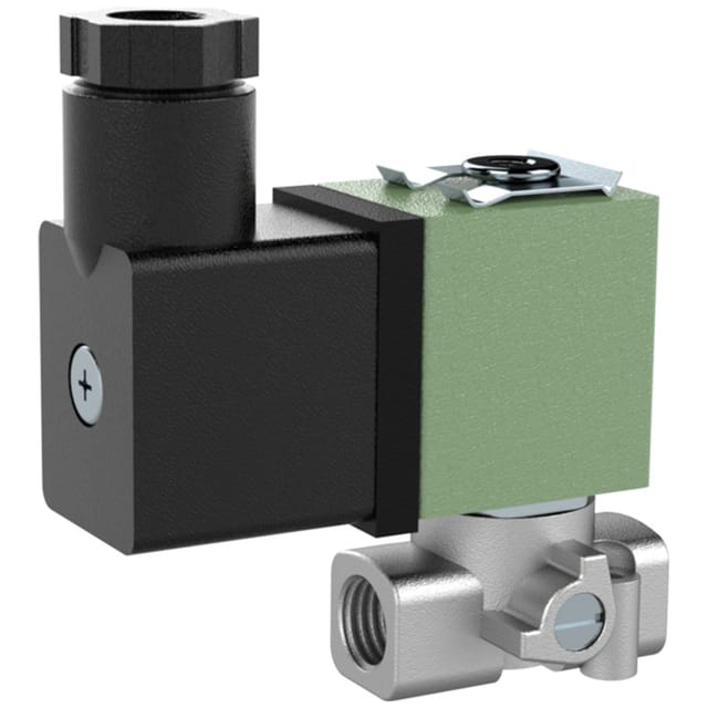 3/2 Wege-MV, ES, NC, direktg., 24 V DC, FPM, G 1/8, PN 0 - 15 bar