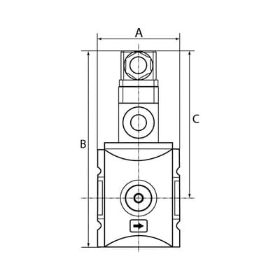 Verteiler »FUTURA«, BG 2, G 1/2", mit Druckschalter 0,5 - 10 bar