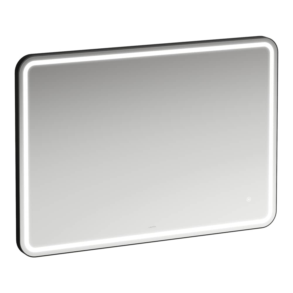 Laufen Spiegel Base 2.0 1000x700mm, Eckig, Led-beleuchtung, 1 Sensorschalter, Schwarz Matt
