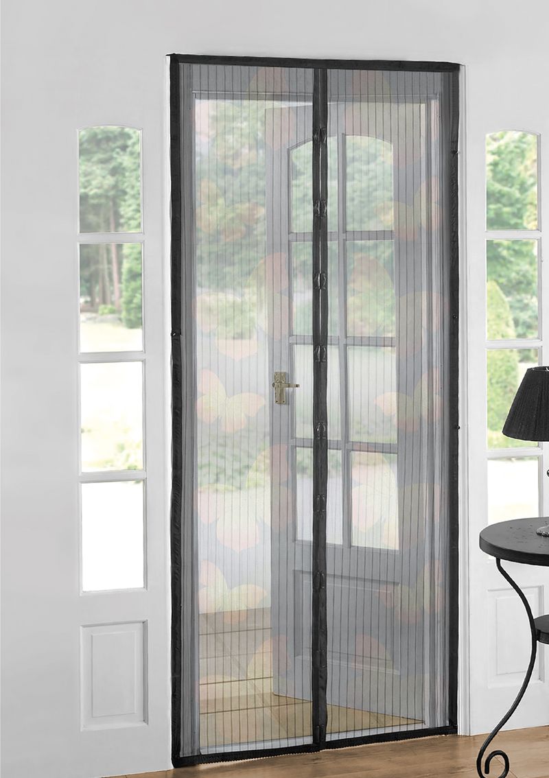 Netz Strend Pro, 218x96 Cm, Gegen Insekten Und Mücken, Für Balkontür, 9x Magnet, Mit Schmetterlingsmuster