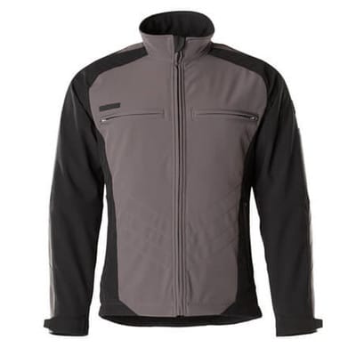 Dresden Soft Shell Jacke UNIQUE, Anthrazit/Schwarz, Größe S