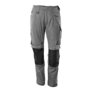 Mannheim Hose mit Knietaschen UNIQUE, Anthrazit/Schwarz, Größe 90C56