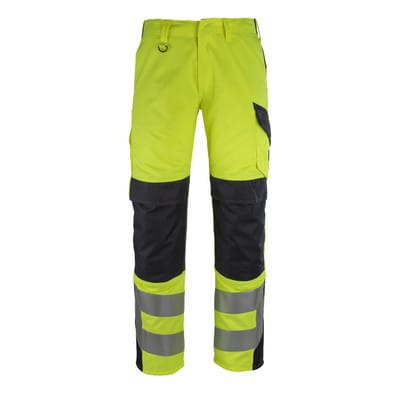 Arbon Hose mit Knietaschen MULTISAFE, hi-vis Gelb/Schwarzblau, Größe 82C51