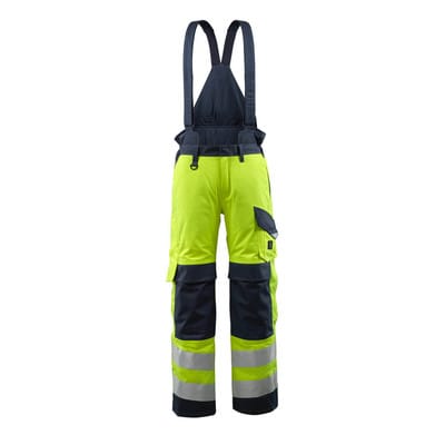 Renens Winterhose MULTISAFE, hi-vis Gelb/Schwarzblau, Größe S