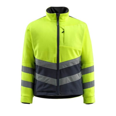 Sheffield Fleecejacke SAFE SUPREME, hi-vis Gelb/Schwarzblau, Größe 2XL