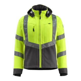 Blackpool Soft Shell Jacke SAFE SUPREME, hi-vis Gelb/Dunkelanthrazit, Größe 3XL