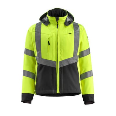 Blackpool Soft Shell Jacke SAFE SUPREME, hi-vis Gelb/Schwarz, Größe 3XL