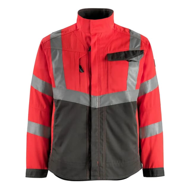 Oxford Jacke SAFE SUPREME, hi-vis Rot/Dunkelanthrazit, Größe S