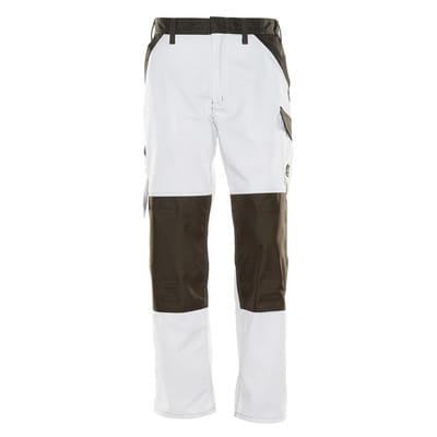 Temora Hose mit Knietaschen LIGHT, Weiß/Dunkelanthrazit, Größe 90C62