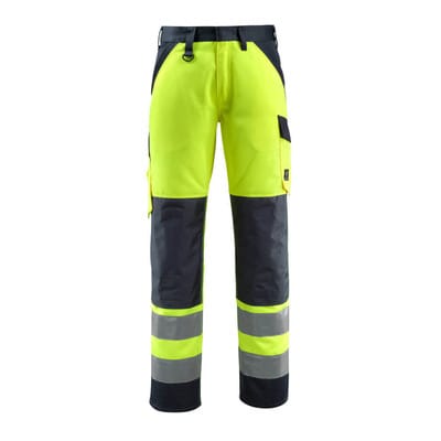 Maitland Hose mit Knietaschen SAFE LIGHT, hi-vis Gelb/Schwarzblau, Größe 90C56